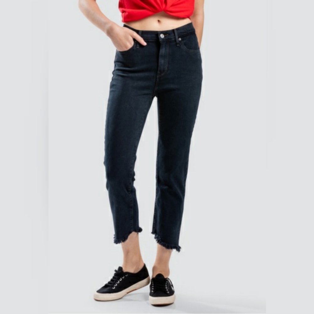 Levi high rise crop jeans